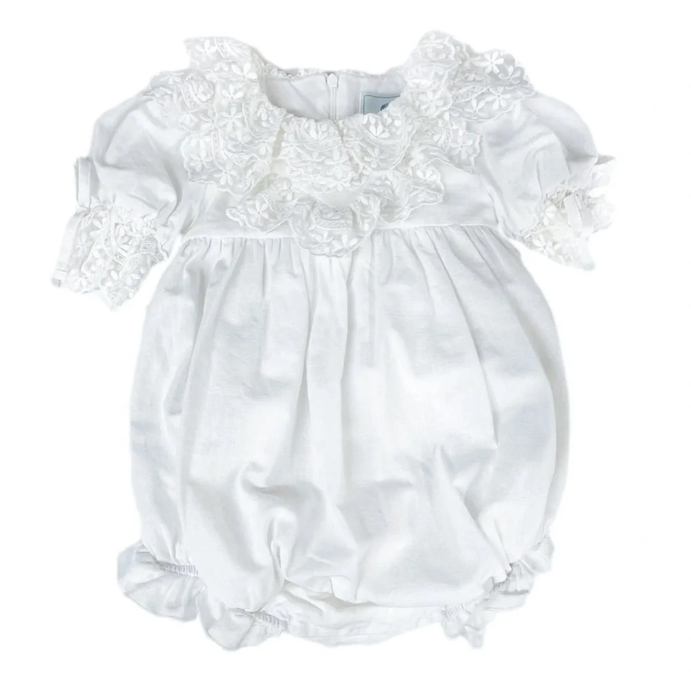 Petite Maison Kids Katherine Embroidered Linen Romper